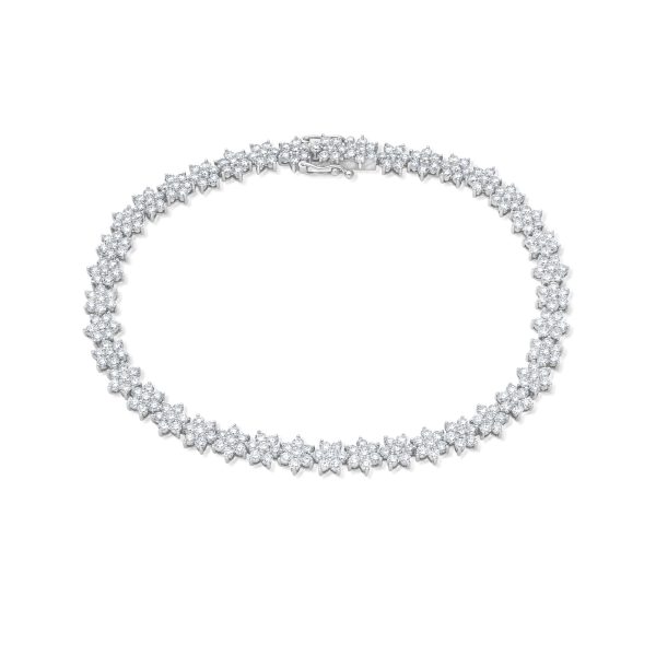 Eternity Flower Bracelet - Weißgold Zu verkaufen