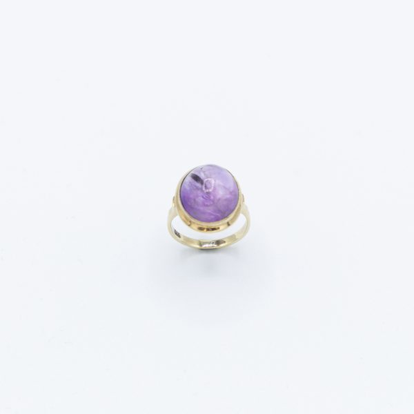 Vintage Ring - Lila - Gelbgold Verkauf – Bild 3
