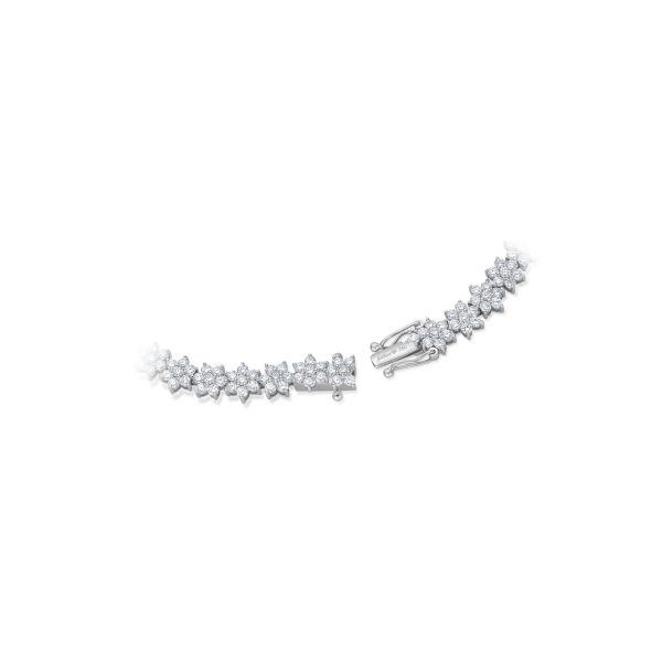 Eternity Flower Bracelet - Weißgold Zu verkaufen – Bild 5