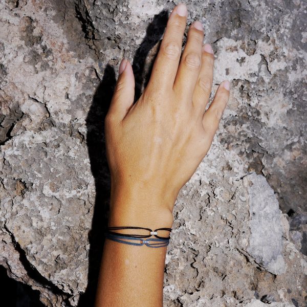 Diamond Baguette Stoff Armband - Gelbgold Zu verkaufen – Bild 2