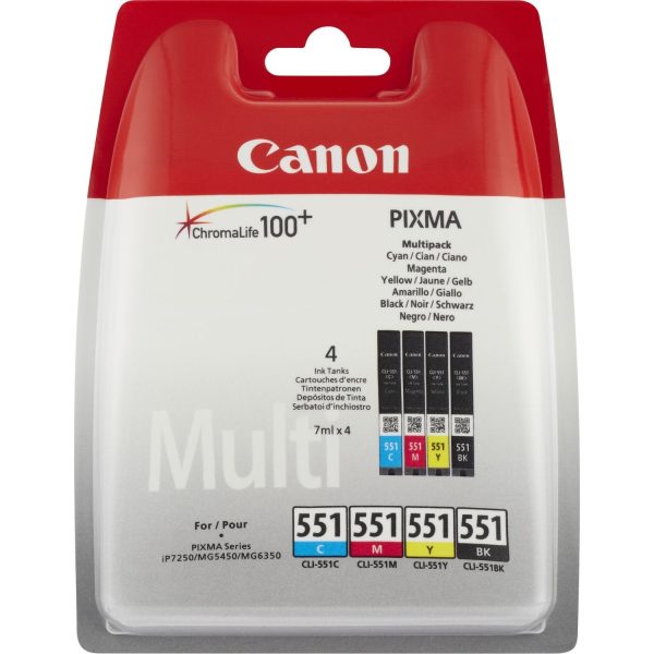 Canon CLI-551BK C M Y BK Multipack Mode