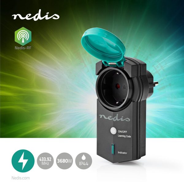 RF-Steckdose IP44 Mesh max.3680W nedis Online-Verkauf – Bild 2