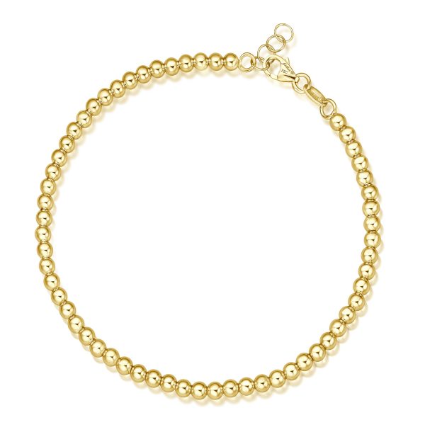 Kugel Armband - 3mm - Gelbgold Online