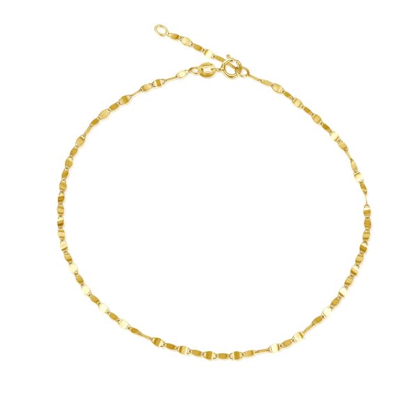 Multi Plate Fußkette - Gelbgold Schn?ppchen