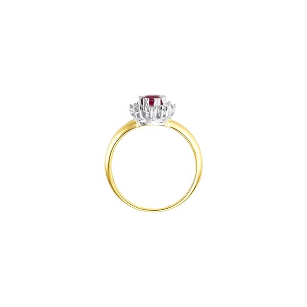 Entourage Rubin Ring - 0,20 ct - Bicolor Zu verkaufen – Bild 4