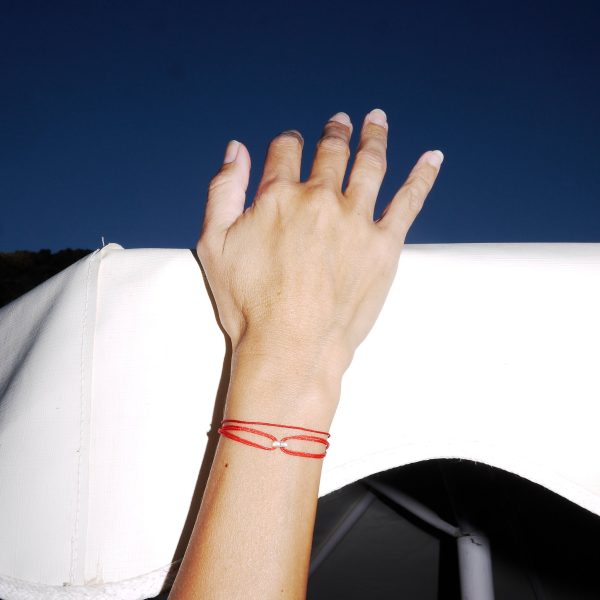 Diamond Baguette Stoff Armband - Gelbgold Zu verkaufen – Bild 4