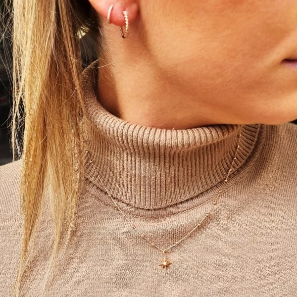 Diamant Polarstern Anhänger - Roségold Angebot – Bild 3