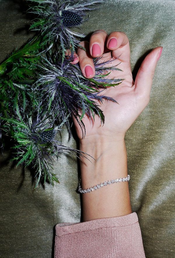 Eternity Flower Bracelet - Weißgold Zu verkaufen – Bild 4
