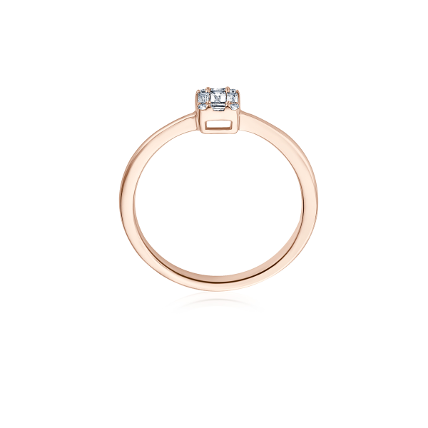 Baguette Diamond Ring - Roségold Rabatt – Bild 3