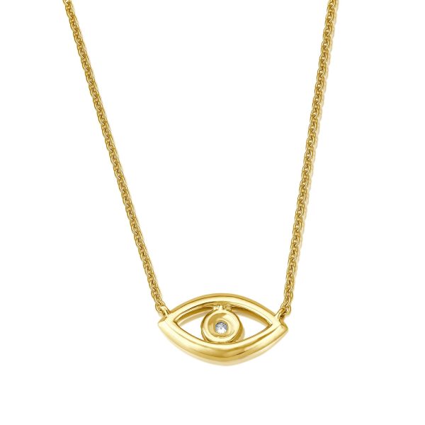 Evil Eye Halskette - Gelbgold Angebot – Bild 5