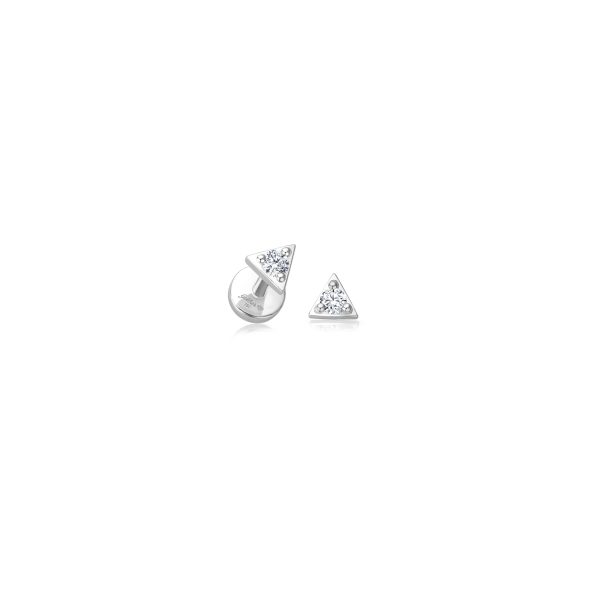 Diamond Triangle Piercing - 0,03 ct - Weißgold Jetzt online