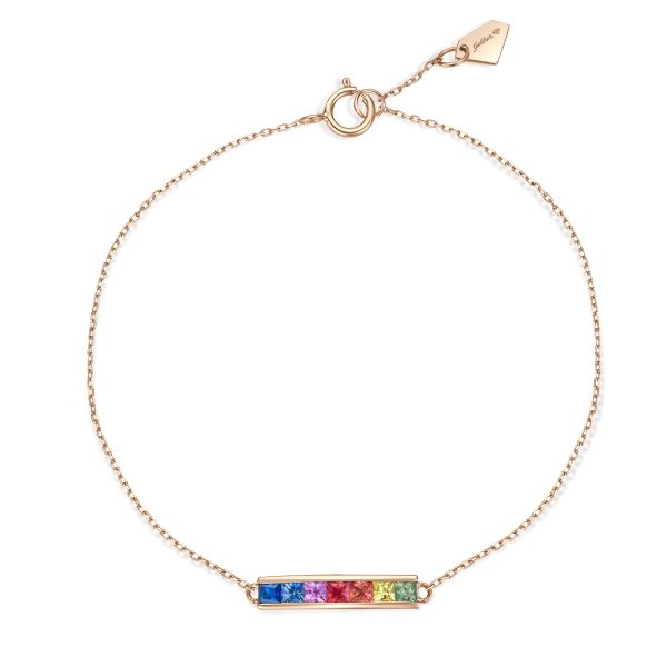 Rainbow Bar Armband - Roségold Angebot