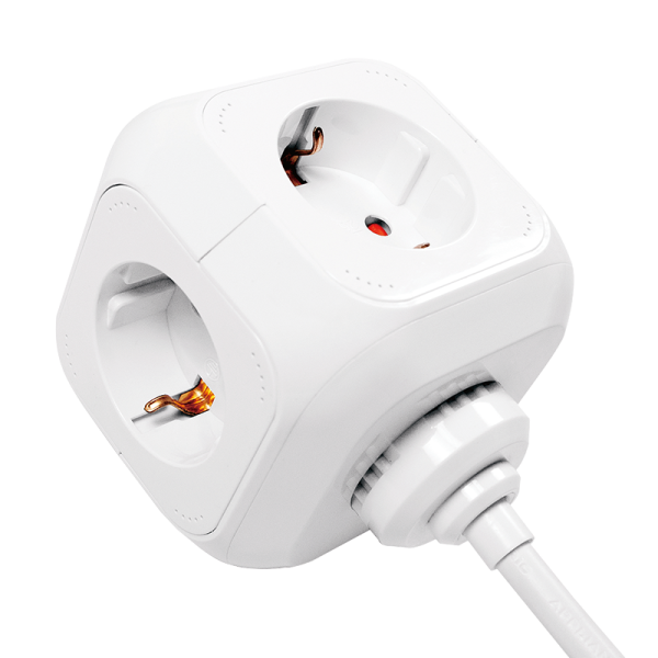 Steckdosenl. 4-fach & 2xUSB Würfel 1,4m Angebot – Bild 2