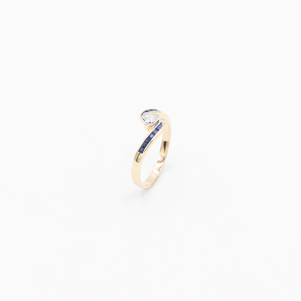 Vintage Heartshaped Diamond Ring - Gelbgold Schn?ppchen