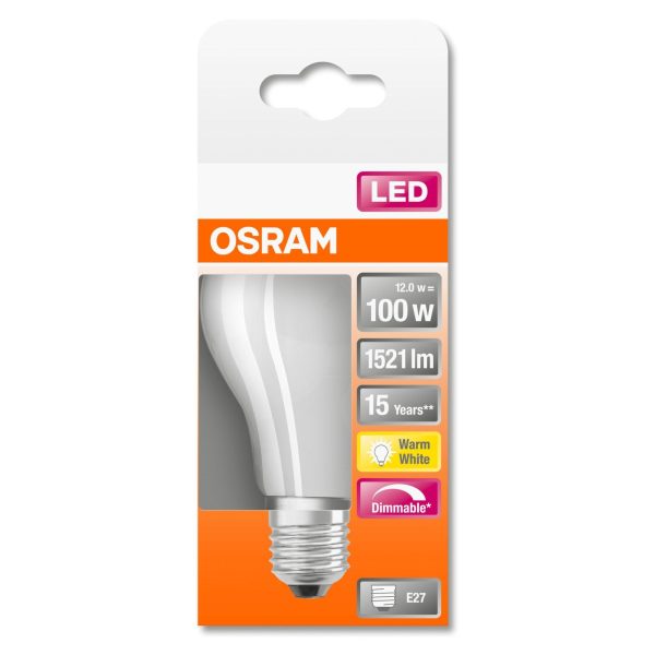 LED-E27 12W 1521lm dim A60 matt 2700K Im Angebot – Bild 2
