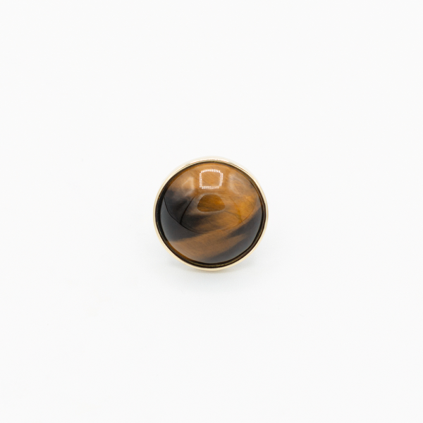 Vintage Tigeraugenring - Gelbgold Jetzt online – Bild 4