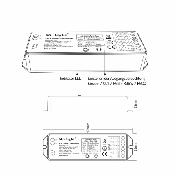 Funk LED Controller MiBoxer LS2 5in1 (komp. mit FUT089) Online – Bild 5