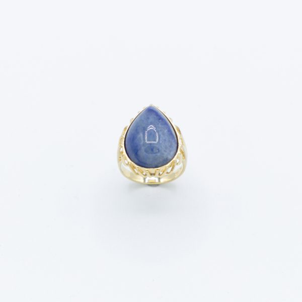 Vintage Iolith Ring - Gelbgold Angebot – Bild 4