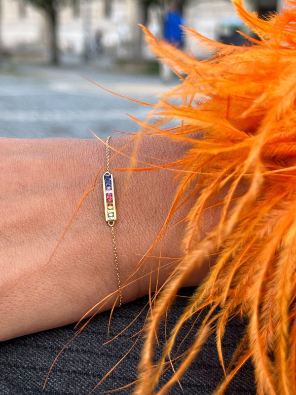 Rainbow Bar Armband - Roségold Angebot – Bild 2