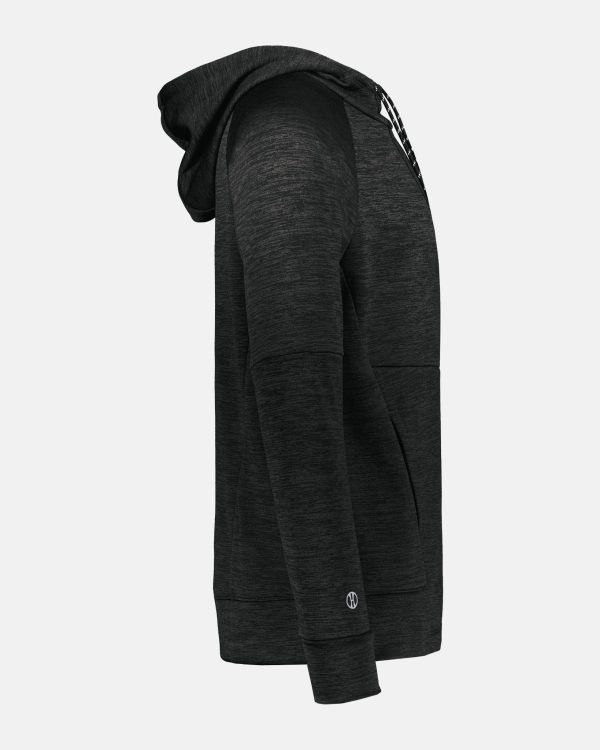 Holloway All-Pro Performance Fleece Hoodie  Wolfsburg Blackbirds , W & Blackbirds, heather schwarz Angebot – Bild 2